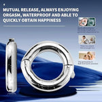 Male Penis Cock Ring Adujustable Size Delay Ring Stainless Steel Penis Ring Heavy Stretcher Adult Sex Toys(40Mm)