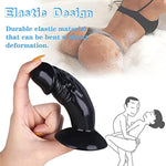 Realistic Dildo, Sex Toys For Beginners, Anal Plug For Women, Lesbians, Men, Gay And Couple (4.5" Black)