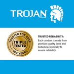 TROJAN Ultra Ribbed Premium Lubricated Condoms, 12 Count (Pack of 2)