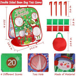 Christmas Bean Bag Toss Games For Kids, Christmas Party Games Double-Sided Collapsible Cornhole Board, Carnival Toys Gifts For Boys Girls Family Outdoor Indoor Yard Games Party Favors Supplies