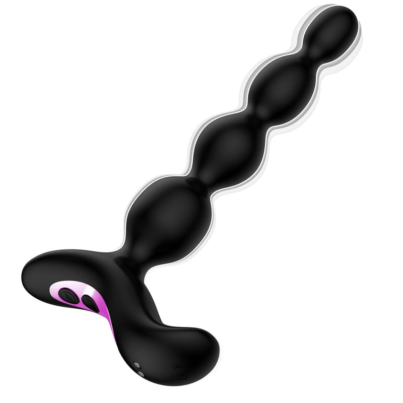 Vibrating Anal Beads, Silicone Butt Plug With 10 Vibration Modes Graduated Design Anal Vibrator Prostate Massager Waterproof Adult Sex Toy For Men, Women And Couples