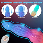 Thrusting Luminous Dildo Vibrator 10.6" 3In1 Monster Big Dildo With Thrust & Vibrations, Fantasy Long Dildo With 7 Modes For Anal Toys U And G-Spot Adult Sex Toys & Games For Men Women