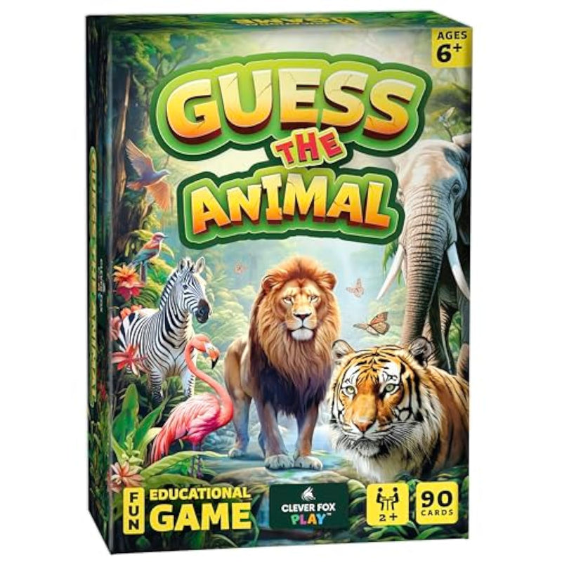 Guess The Animal – Educational Guess In 5 Clues Game For Kids & Family – Fun Children’S Guessing Game For Learning Animals, Perfect For Home, School Or Travel – Girls, Boys Ages 6, 7, 8, 9, 10