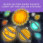 National Geographic Solar System Stained Glass Suncatcher Craft Kit for Kids