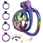Chastity Cage For Men Chastity Device With Urethral Plug & 4 Ring And 3 Invisible Lock 1Key 3D Printed Colorful? Cock Cage Penis Exercise Penis Cage Adult Sex Toy For Men