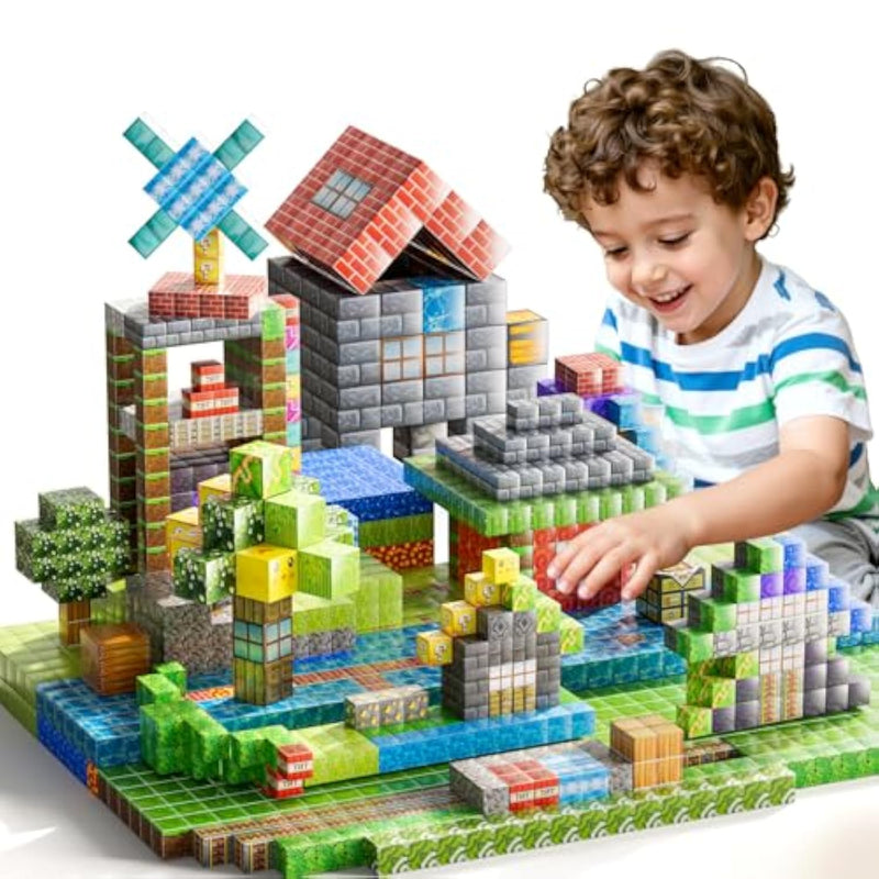 Magnetic Blocks Toys For Kids, 110Pcs Magnetic Building Blocks, Stem Montessori Sensory Stacking Toy For Boys Girls Age 3 4 5 6 7 8 9 10, Christmas Birthday Gifts For Boys And Girls Age 3+