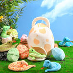 12 Pieces Snake Stuffed Animal Snake Plush Toy And Egg Bag Set Cute Plush Snakes With Eggs Soft Realistic Stuffed Toy Gift For Graduation Birthday Halloween Boys Girls