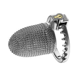 Chastity Cage With Perforated Ventilation And Adjustable Rings Male Chastity Devices Sm Bondage Sex Toy Stainless Steel Cock Cage With Concealed Locking Design For Men, Couples (S)