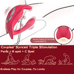 Couples App Remote Control Wearable Vibrator, Couple Women Adult Sex Toys, Long Distance Panty Vibrator With Rabbit Stimulator For G Spot Clitoral Penis Pleasure, Female Kinky Sex Toy Game