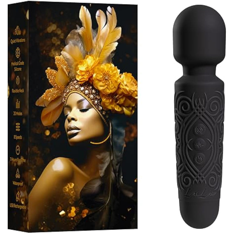 LuLu Vibrator, Vibrators, Womens Sex Toys, Female Sex Toy, Vibrater, Mini Vibrator Wand, Sexy Toys, Sexual Pleasure Tools for Women, Sextoy, Wand Vibrator - Tiger Eye