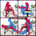 Sex Chair Adjustable Height Sex Bench Bouncing Mount Sex Stool Weightless Position Bouncer Chair With Handrail Portable Elastic Chairs Bdsm Sex Novelty Toy For Adult Game Holds Up To 275 Lbs.
