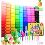 120 Pack Air Dry Clay for Kids, 100 Colors with Sculpting Tools & Guide