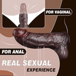 2.61'' Diameter Huge Thick Dildo Bbc Big Black Dildo, 8.86" Giant Dildo Massive Anal Dildo With Strong Suction Cup For Hands-Free Play, Lifelike Silicone Dildo For Vagina Anal Stimulation