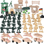 120Pcs Army Men Military Set, Military Soldier Playset Army Men Action Figures, With Vehicles Aircrafts Assault Boats, Christmas Stocking Stuffers For Kids Boys Ages 3+