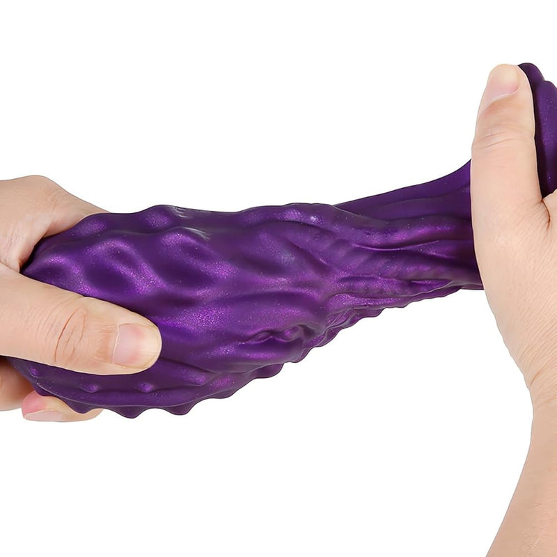 Liquid Silicone Anal Butt Plug With Strong Suction Cup Prostate Massage Anus Dilator Stimulator Trainer Sex Toy For Men Women Couples (L)