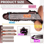 Cyberpunk Penis Sleeve Girth Enhancer For Men Silicone Mechanical Design Fantasy Cock Sheath Male Extender With Textured Details For Couples Intimate Play (T205-F)