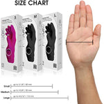 Fukuoku Black Right Hand Five Finger Vibrating Massage Glove - (Fits Medium To Large Hand)