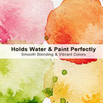 100 Sheets Watercolor Paper, 8.5 x 11 Inch, 300 GSM Cold Press Mixed Media Paper