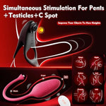 Sex Toys Unprecedented Unique Design Adult Toys Vibrating Cock Penis Ring Remote Control G Spot Vibrator Sex Toy For Couple Clitoral Stimulation For Women Anal Toys Rose Shaped Declirt, Black Red