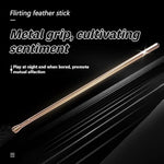 Sm Feather Tickler Black Soft Feather Tickler With Detachable Metal Handle Role Play Body Teasing Adult Toy