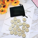20Pcs Date Night Activity Tokens, Valentines Ideas Gifts For Couples, Funny Wooden Couples Date Night Activity Token, Romantic Funny Sex Token Gift For Him (Package 1, Round)