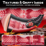 Male Masturbator Pocket Pussy for Men - Horn-Shaped Realistic Vagina Stroker with 10 Thrusting Modes Blowjob Sex Machine, IPX6 Waterproof Hands Free Penis Sleeve Male Sex Toy for Men