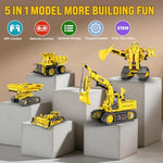 5-In-1 Stem Robotics Kits, 550 Pcs Science Kits Building Blocks Rc Robot Sets, App & Remote Control, Educational Toys For Kids Age 6 7 9 10 11 13 14+, Diy Gift For Boys & Girls