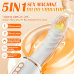 Sex Machine Thrusting Dildo Vibrator Adult Sex Toys For Women Men G Spot Clitoral Anal Play, Dildo Machine Rotatable Switch 7 Vibrating Thrust Modes Smart Heating Big Suction Cup Anal Toys For Couple