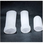 Penis Pump Silicone Sleeve Male Penis Extender Soft Silicone Protector For Male Sex Toys (Silicone Cap 3Pcs-9.5Cm)