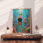African Girl Sea Adventure 1000 Piece Jigsaw Puzzle for Adults
