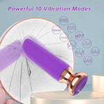 Bullet Vibrators Adult Sex Toys, Rechargeable Lipstick Mini Vibrator With 10 Powerful Vibrations For G Spot Clitoral Stimulation,Adult Sex Toys & Games For Women And Couples(Purple)