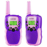 Walkie Talkies For Kids 2 Pack Purple, Girls Toys Age 6-8 8-10 Birthday Gifts, Indoor Play, Outdoor Camping & Hiking, Toddler Walkie Talkies Age 3-5, Easy To Use, 22 Channels, 3 Miles Range