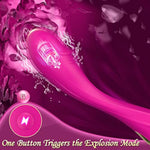 G Spot Rose Vibrator Women Sex Toys, One-Burst Powerful Clit Vibrating Toy With 7 Vibration Modes For Couple Pleasure, Clitoral Stimulator Wand Adult Dildos Toys Anal Vibrators (Rose)