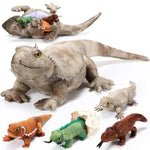 5 Pieces Bearded Dragon Lizard Plush Toy Set 26 Inch Bearded Dragon Stuffed Animal With 4 Baby Lizards, Simulation Iguana Plush For Boy Girl Birthday Pet Party Favor