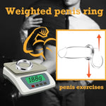 Metal Cock Ring Adjustable Stainless Steel Penis Rings For Male Enhancement Penis Weights Cbt Testicle Stretcher Ball Torture Weight Longer Harder Erections Cockring Sex Toy For Men