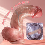 Squirting Dildo & Realistic Movable Foreskin Dildos Sex Toys, 2 In 1 Silicone Foreskin Ejaculating Toy For Vaginal Anal Play, 10" Huge Strap On Anal Dildo With Suction Cup, Sliding Skin Cumming Toy