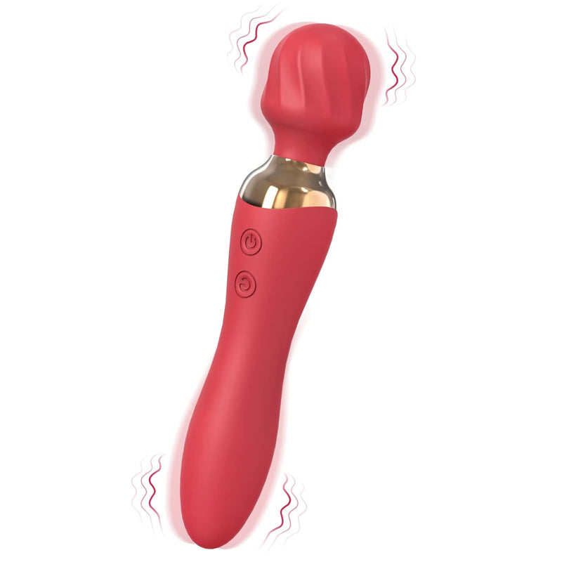 Vibrator Wand Adult Sex Toys, Female Wand Massager For Clitoral Stimulation 2 In 1 G Spot Vibrators For Women Pleasure, Adult Sex Toys With 12 Vibration Modes, Rechargeablemini Vibrator For Couple