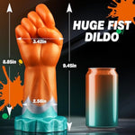 3.42" Diameter Realistic Fist Dildo Vibrator, Thick Hand Dildo Anal Stretcher With 10 Strong Vib Modes, Large Butt Plug Silicone Anal Plug Huge Monster Cock With Suction Cup, Sex Toys For Men Women
