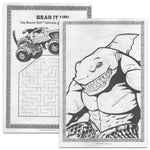 Monster Jam Coloring & Activity Book with Games, Stickers & Door Hanger