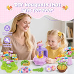 Girls Flower Bouquet Craft Kits, DIY Arts and Crafts Supplies for Kids