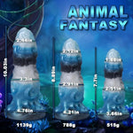 7.71In Fantasy Monster Dildo - Extra Thick Colorful Silicone Dragon Cock With Strong Suction Cup,Hands-Free Play,Prostate Massager Sex Toy(S)