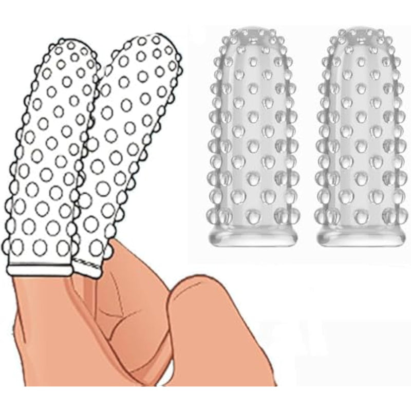 Finger Sleeves Vibrator Accessories Adult Sex Toys For Couples, Soft Silicone Finger Sleeve Anal Sex Toys For G-Spot Vaginal Clitoral Stimulator, Female Adult Sex Toys For Men Couples Pleasure