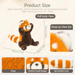 Red Panda Plush Cute Stuffed Animals For Girls Standing Plush Cute Toy Kawaii Birthday For Kids Adults Boys