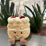 Birthday Cake Plush Toy For Girls, Cute Birthday Plushies Pillow Food Stuffed Animals For Kids 8 Inch