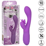 Rechargeable Butterfly Kiss Flutter – Rechargeable G Rabbit Massager Sex Toy For Women - Purple