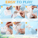 48 Pack DIY Paper Pinwheels for Kids, Color Your Own Blank Summer Windmills