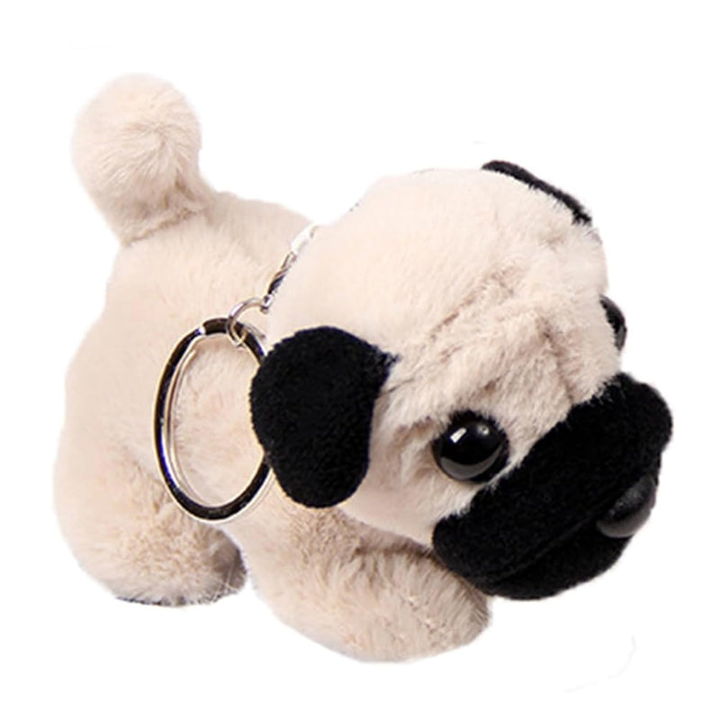 Cute Realistic Pug Stuffed Animal Dog Puppy Plush Toy, Lifelike Pug Plush D