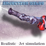 Squirting Horse Dildo 2 Large Knot Suction Cup Strong Ejaculating Toy 10.2 Inch Thick Realistic Soft Silicone Animal Dildo Fake Penis Xl Butt Plugs Adult Lesbian Sex Toy For Woman Men Anal Game