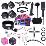 Bdsm Kit Bondage Restraints Set For Adult, 25 Pcs Bondage Gear & Accessories With Adjustable Handcuffs Ankle Thigh Cuffs Sm Sex Toy For Women Couples