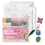Shrink Art Craft Kit with 25+ Shapes, Markers & Charms, Bloom Post